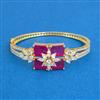 Cubic Zirconia Openable Kada With 2 Tone Plating