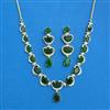 Cubic Zirconia Classic Necklace SetWith 2 Tone Plating