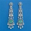 Cubic Zirconia Classic Earring With Rhodium Plating