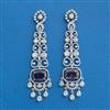 Cubic Zirconia Classic Earring With Rhodium Plating