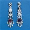 Cubic Zirconia Classic Earring With Rhodium Plating
