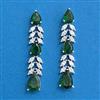 Cubic Zirconia Classic Earring With Rhodium Plating