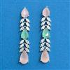 Cubic Zirconia Classic Earring With Rhodium Plating