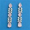 Cubic Zirconia Classic Earring With Rhodium Plating
