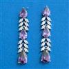 Cubic Zirconia Classic Earring With Rhodium Plating