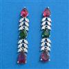Cubic Zirconia Classic Earring With Rhodium Plating