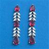 Cubic Zirconia Classic Earring With Rhodium Plating