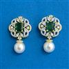 Cubic Zirconia Classic Earring With 2 Tone Plating