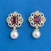 Cubic Zirconia Classic Earring With 2 Tone Plating