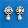 Cubic Zirconia Classic Earring With 2 Tone Plating