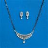 Cz Classic Mangalsutra With 2 Tone Rhodium Plating
