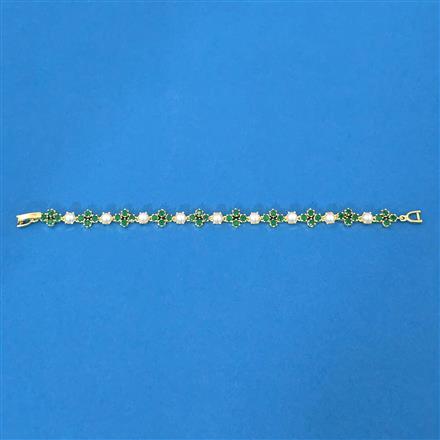 Cubic Zirconia Classic Bracelet With Gold Plating