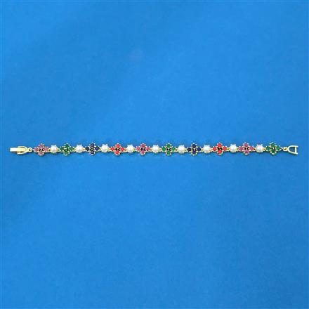 Cubic Zirconia Classic Bracelet With Gold Plating