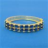 Cubic Zirconia Openable Kada With Gold Plating