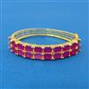 Cubic Zirconia Openable Kada With Gold Plating