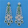 Cubic Zirconia Classic Earring With Rhodium Plating
