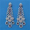 Cubic Zirconia Classic Earring With Rhodium Plating