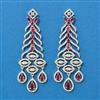 Cubic Zirconia Classic Earring With Rhodium Plating