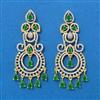 Cubic Zirconia Classic Earring With 2 Tone Plating