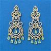 Cubic Zirconia Classic Earring With 2 Tone Plating