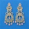 Cubic Zirconia Classic Earring With 2 Tone Plating