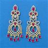 Cubic Zirconia Classic Earring With 2 Tone Plating