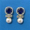 Cubic Zirconia Moti Earring With 2 Tone Plating