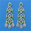 Cubic Zirconia Classic Earring With 2 Tone Plating