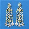 Cubic Zirconia Classic Earring With 2 Tone Plating