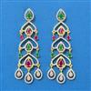 Cubic Zirconia Classic Earring With 2 Tone Plating