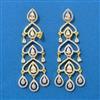 Cubic Zirconia Classic Earring With 2 Tone Plating