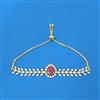 Cubic Zirconia Adjustable Bracelet With 2 Tone Plating