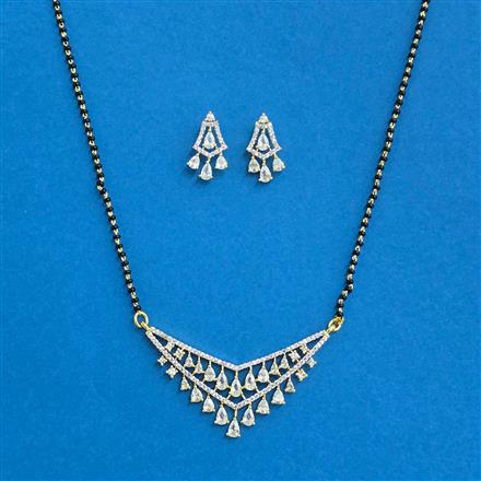 Cz Classic Mangalsutra With 2 Tone Plating