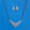 Cz Classic Mangalsutra With Rhodium Plating