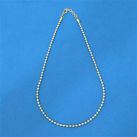 Cubic Zirconia Delicate Chain With 2 Tone Plating