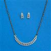 Cz Classic Mangalsutra With 2 Tone Rhodium Plating