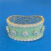 Cz Openable Kada With 2 Tone Plating