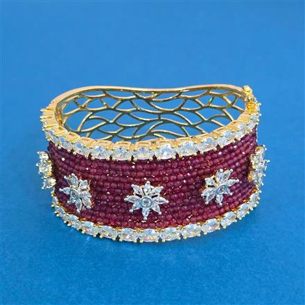 Cz Openable Kada With 2 Tone Plating