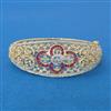 Cubic Zirconia Openable Kada With 2 Tone Plating