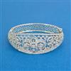 Cz Classic Kada With Rhodium Plating