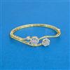 Cz Classic Kada With 2 Tone Mehndi Plating