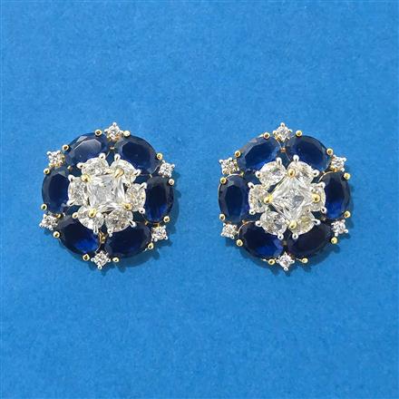 Cubic Zirconia Tops With 2 Tone Plating