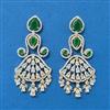 Cubic Zirconia Classic Earring With 2 Tone Plating