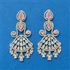 Cubic Zirconia Classic Earring With 2 Tone Plating