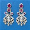 Cubic Zirconia Classic Earring With 2 Tone Plating