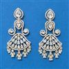 Cubic Zirconia Classic Earring With 2 Tone Plating