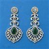 Cubic Zirconia Classic Earring With 2 Tone Plating