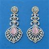 Cubic Zirconia Classic Earring With 2 Tone Plating