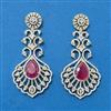 Cubic Zirconia Classic Earring With 2 Tone Plating