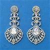 Cubic Zirconia Classic Earring With 2 Tone Plating